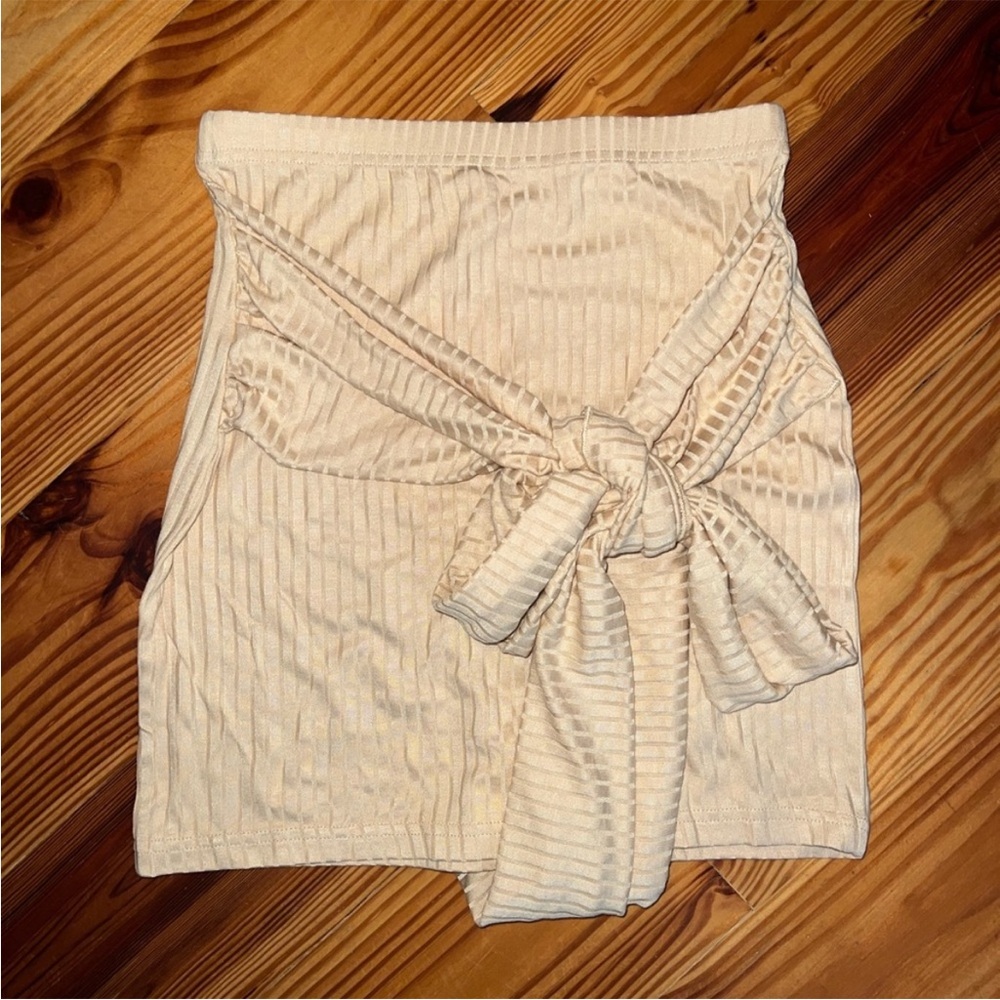 Verge Girl yellow Ribbed Skirt